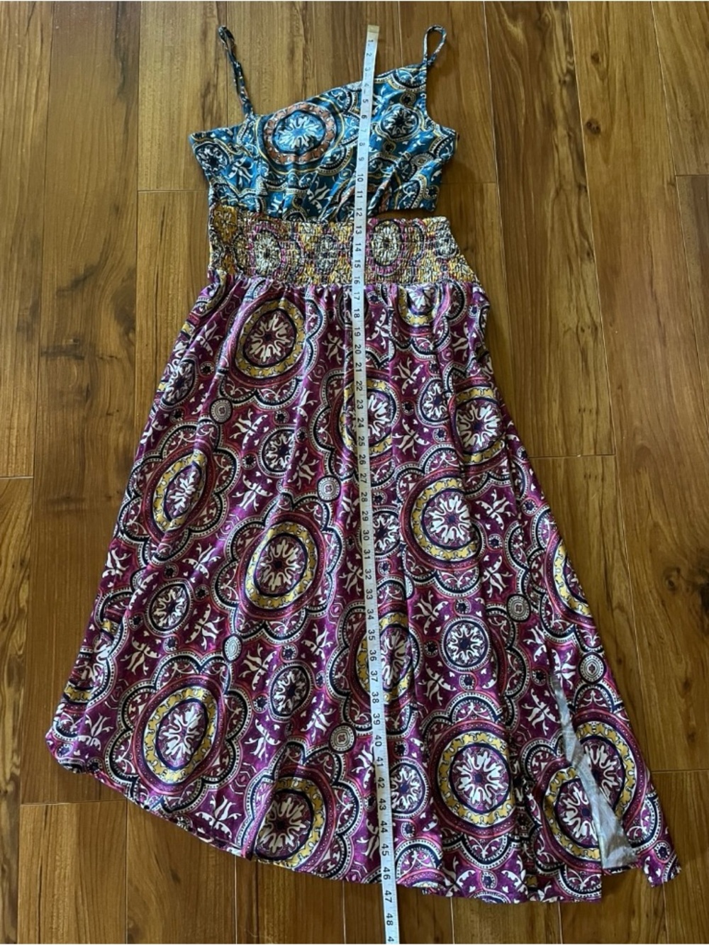 Anthropologie Cutout Smocked Dress New Small - Picture 9 of 16